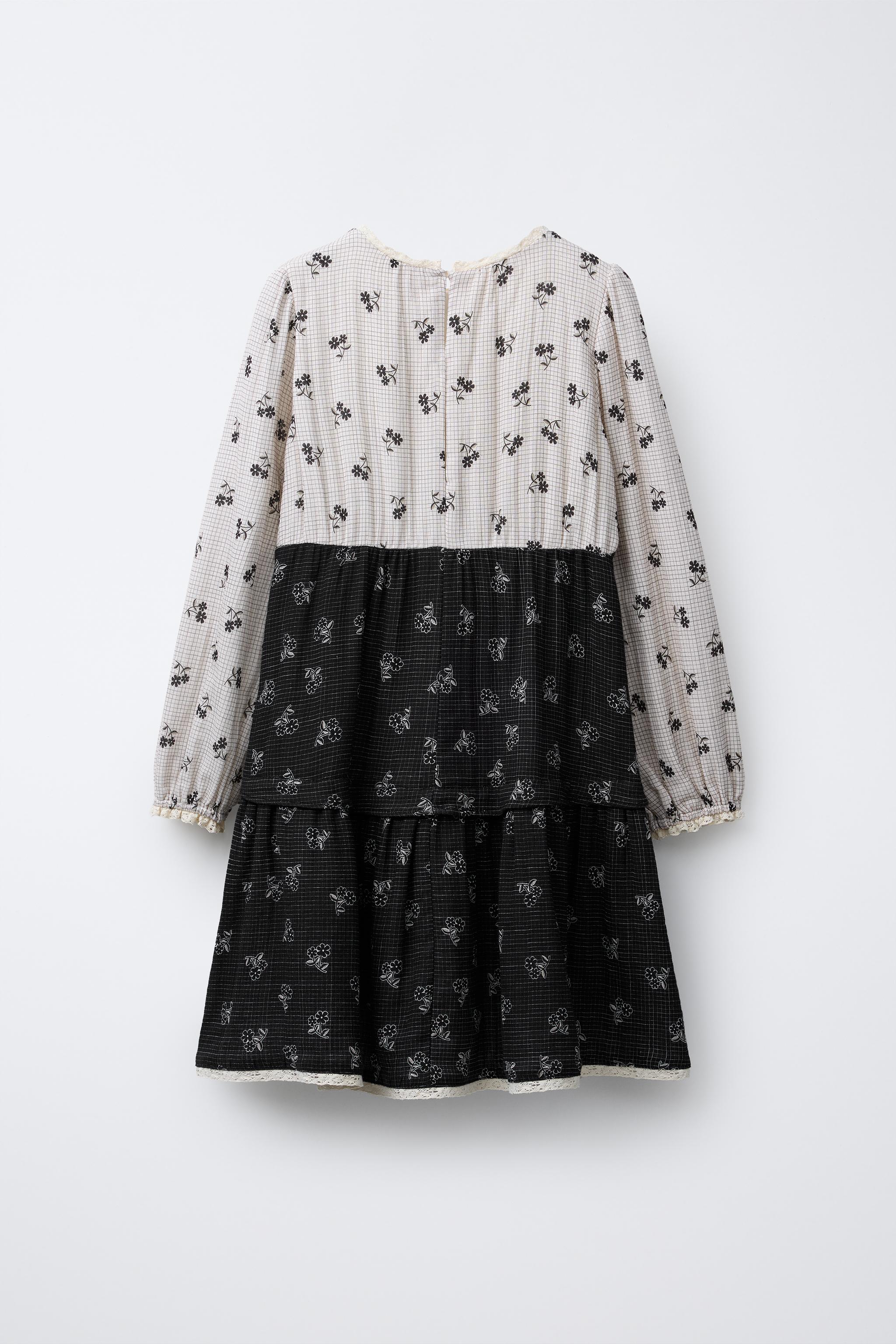 PLAID AND FLORAL DRESS